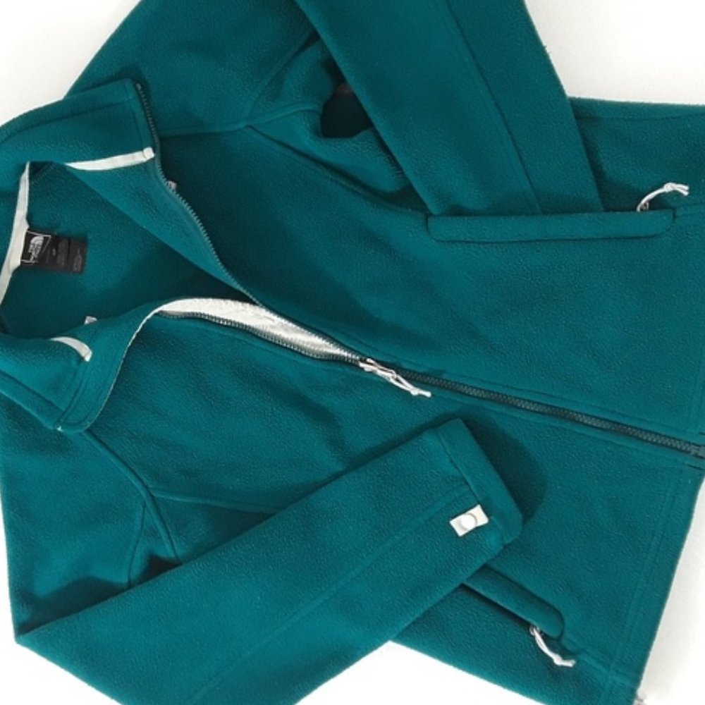 North Face fleece full zip jacket- Women Small